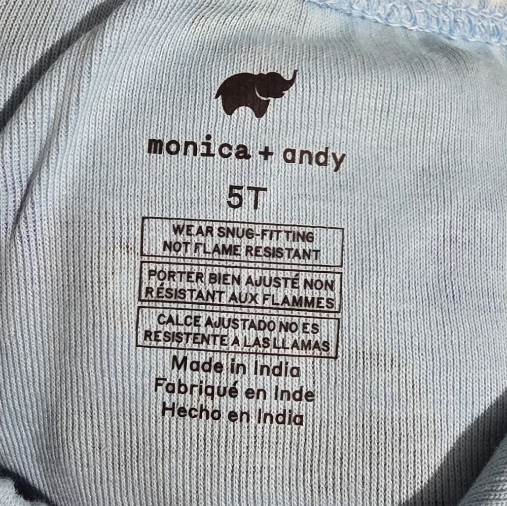 Monica + Andy - Blue Car Print Toddler Pajama Set